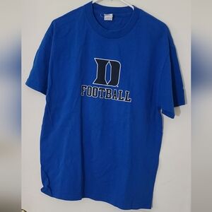 Duke University Football T-Shirt Large